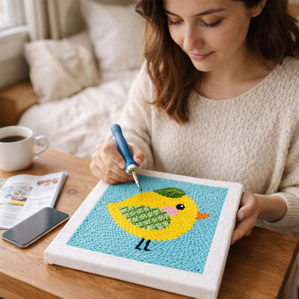 Punch Needle Embroidery: A Calming Craft for Your Mind (and Your Hands)