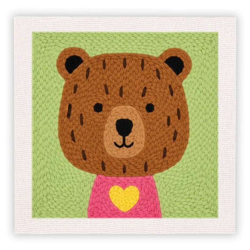 Beginner Cozy Punch Needle Embroidery Starter Kit - 50 Pre-Printed Pattern (25x25cm)