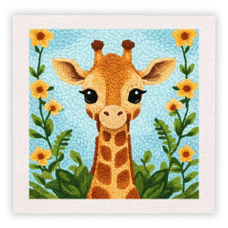 Beginner Cozy Punch Needle Embroidery Starter Kit - 50 Pre-Printed Pattern (25x25cm)