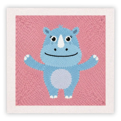 Beginner Cozy Punch Needle Embroidery Starter Kit - 50 Pre-Printed Pattern (25x25cm)