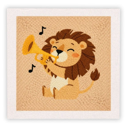 Beginner Cozy Punch Needle Embroidery Starter Kit - 50 Pre-Printed Pattern (25x25cm)