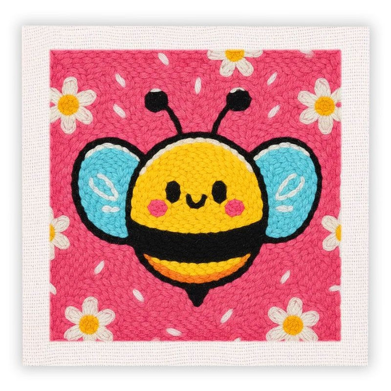 Beginner Cozy Punch Needle Embroidery Starter Kit - 50 Pre-Printed Pattern (25x25cm)