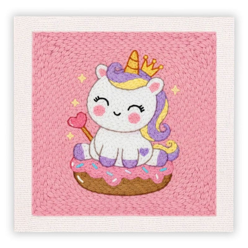 Beginner Cozy Punch Needle Embroidery Starter Kit - 50 Pre-Printed Pattern (25x25cm)