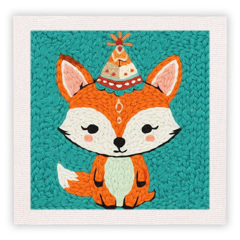 Beginner Cozy Punch Needle Embroidery Starter Kit - 50 Pre-Printed Pattern (25x25cm)