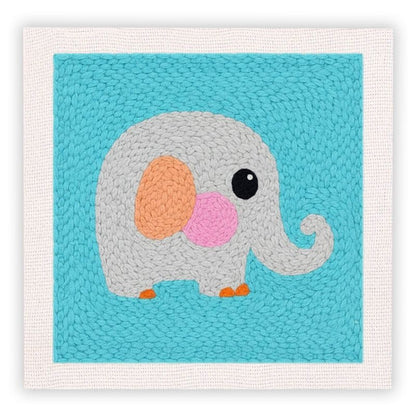 Beginner Cozy Punch Needle Embroidery Starter Kit - 50 Pre-Printed Pattern (25x25cm)