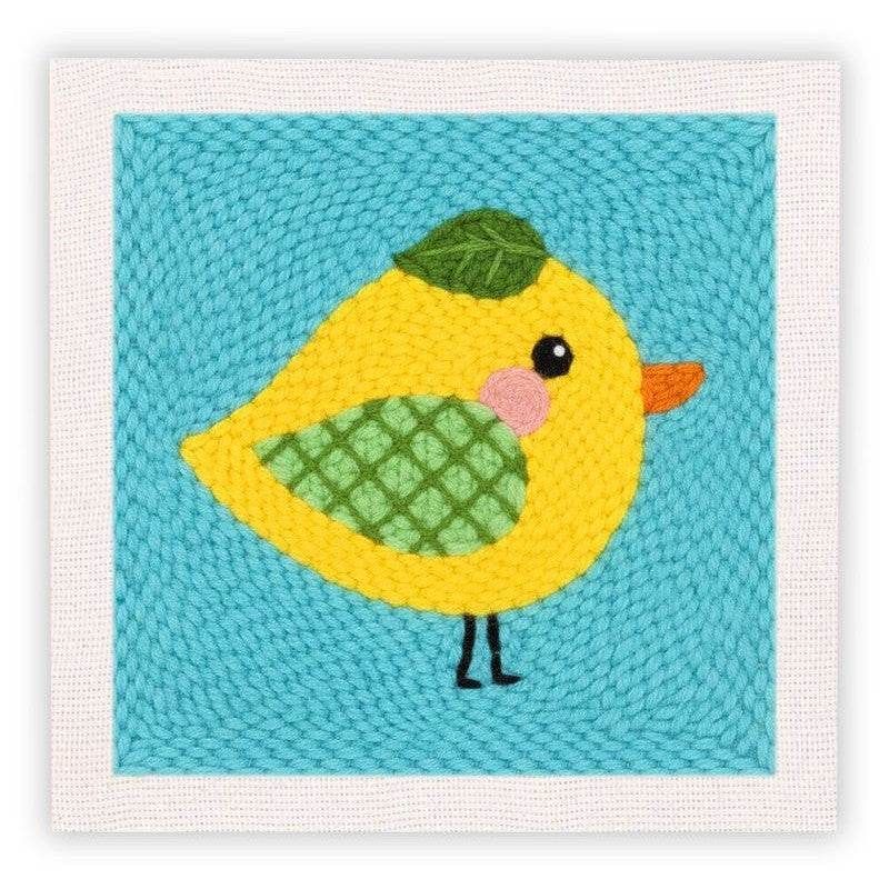 Beginner Cozy Punch Needle Embroidery Starter Kit - 50 Pre-Printed Pattern (25x25cm)