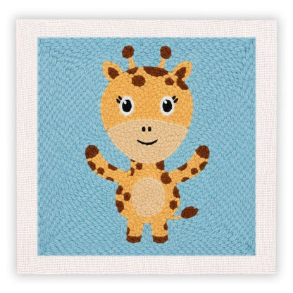 Beginner Cozy Punch Needle Embroidery Starter Kit - 50 Pre-Printed Pattern (25x25cm)
