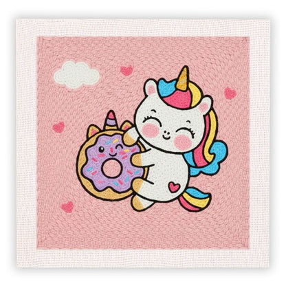 Beginner Cozy Punch Needle Embroidery Starter Kit - 50 Pre-Printed Pattern (25x25cm)