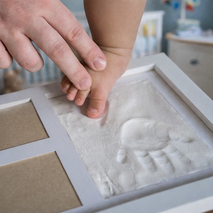 Baby Keepsake Handprint Footprint Clay (Air-Dry, Non-Toxic, Non-Sticky)