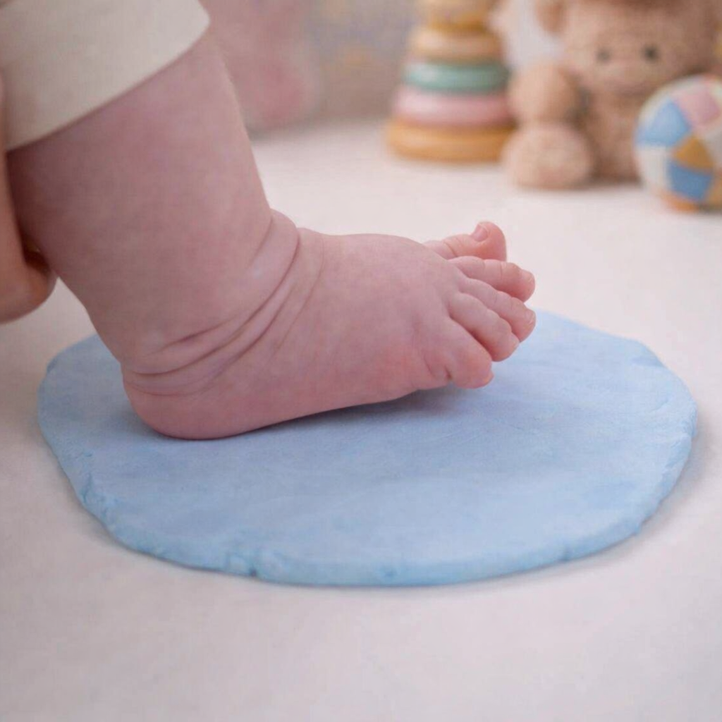 Baby Keepsake Handprint Footprint Clay (Air-Dry, Non-Toxic, Non-Sticky)