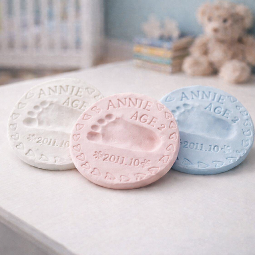 Baby Keepsake Handprint Footprint Clay (Air-Dry, Non-Toxic, Non-Sticky)