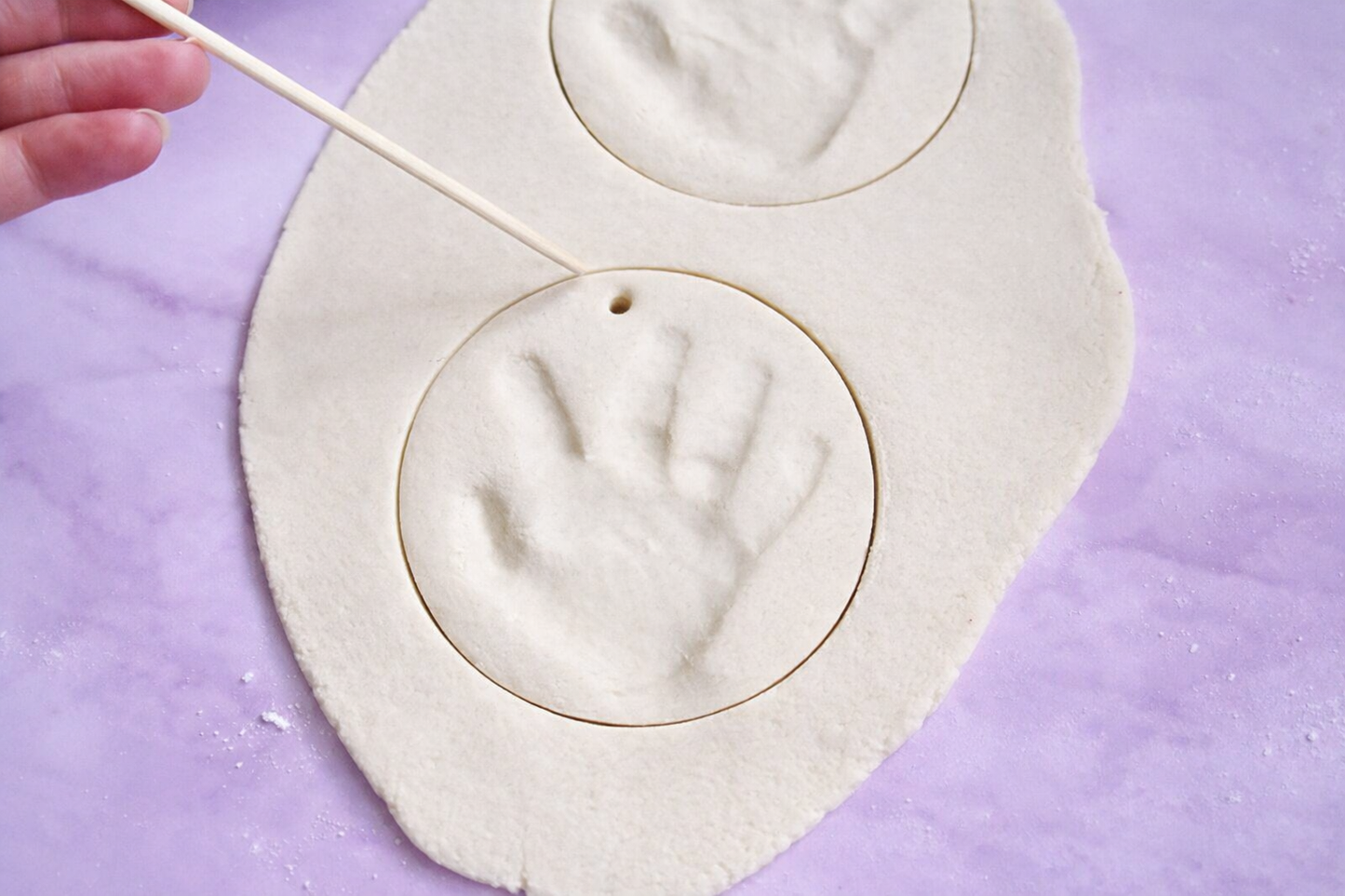 Baby Keepsake Handprint Footprint Clay (Air-Dry, Non-Toxic, Non-Sticky)