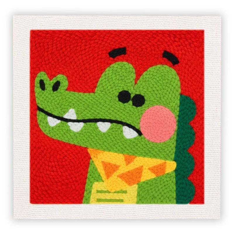 Beginner Cozy Punch Needle Embroidery Starter Kit - 50 Pre-Printed Pattern (25x25cm)