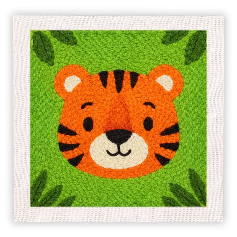 Beginner Cozy Punch Needle Embroidery Starter Kit - 50 Pre-Printed Pattern (25x25cm)
