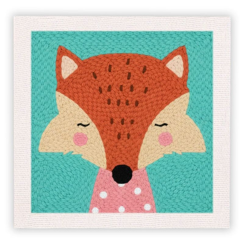 Beginner Cozy Punch Needle Embroidery Starter Kit - 50 Pre-Printed Pattern (25x25cm)