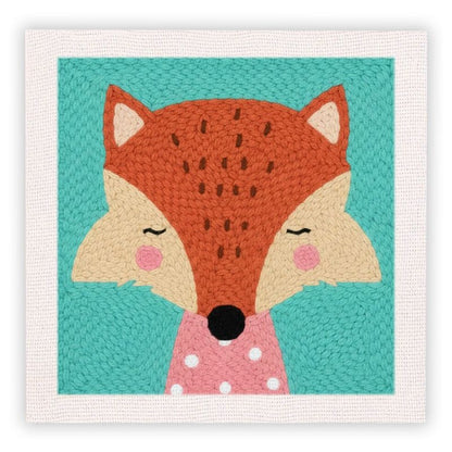 Beginner Cozy Punch Needle Embroidery Starter Kit - 50 Pre-Printed Pattern (25x25cm)