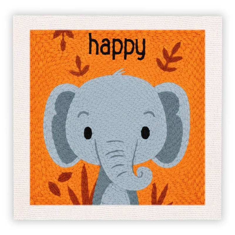 Beginner Cozy Punch Needle Embroidery Starter Kit - 50 Pre-Printed Pattern (25x25cm)