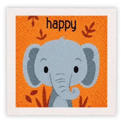 Beginner Cozy Punch Needle Embroidery Starter Kit - 50 Pre-Printed Pattern (25x25cm)