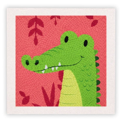 Beginner Cozy Punch Needle Embroidery Starter Kit - 50 Pre-Printed Pattern (25x25cm)