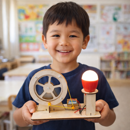 Educational STEM Learning Kit for Kids - 90+ Science & Engineering Projects, Wooden DIY Model Set